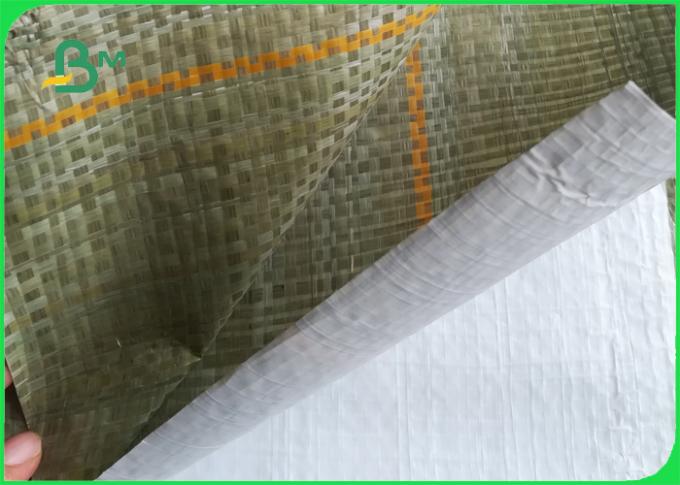 高力セメントの包装袋のための灰色の緑の薄い編まれた袋の合成のペーパー