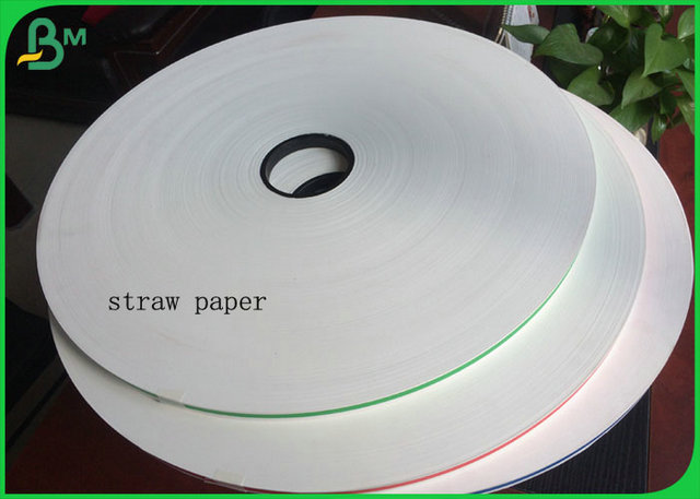 13MM 120GSM FDAによって証明される白いクラフト紙はペーパーわらを作るために巻き取ります