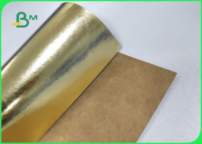 0.55mm光沢がある袋のための洗濯できるクラフト紙の金/ローズの金/緑/青