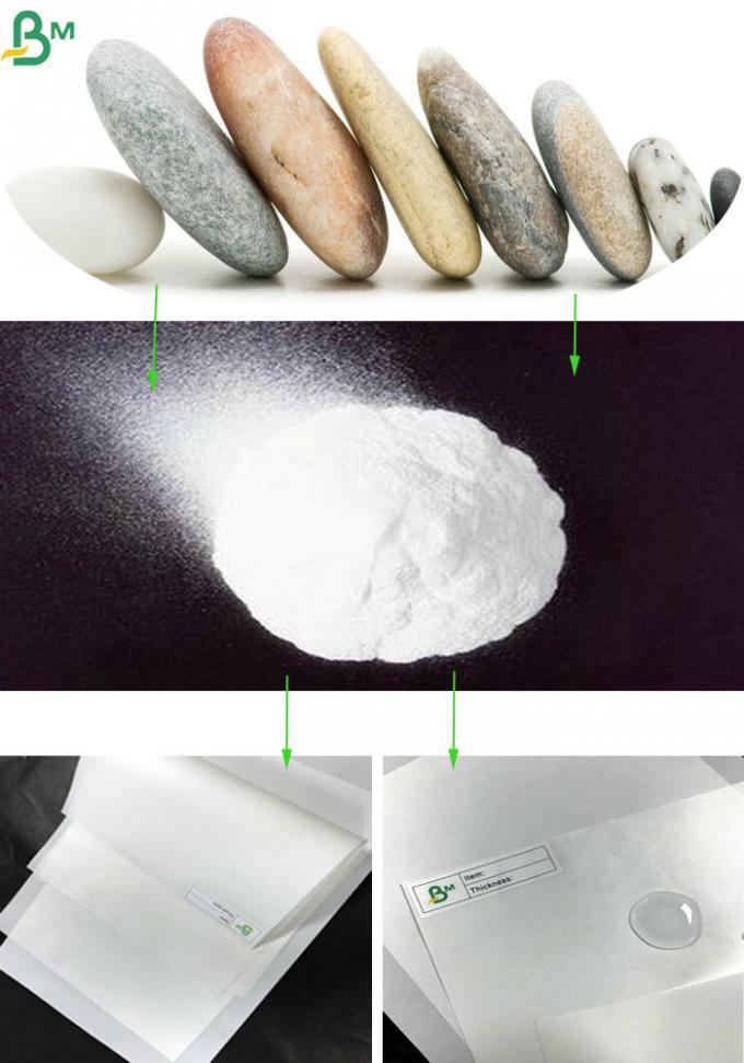 鉱物-基づいた性質の白い無漂白の石のペーパー120um防水ペーパー シート
