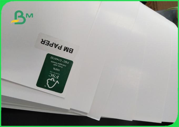 120gsmは側面によって塗られる白いパンフレットのペーパーC2S印刷紙を倍増します