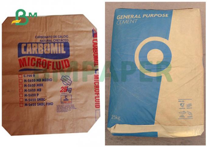 セメントの砂の小麦粉の粉の包装のための拡張可能な70gsm 80gsmブラウン クラフト紙