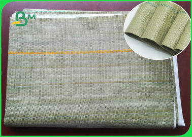 高力セメントの包装袋のための緑の薄い編まれた袋の合成のペーパー