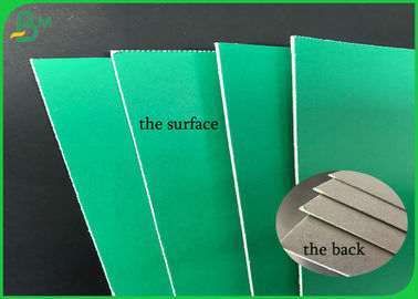 1.2mmのシートの折る抵抗力がある1側面の上塗を施してある緑の灰色のボール紙