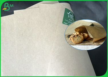 通りの食糧Pakagesのための生物分解性40gsm 50gsm 60gsmブラウンの食品等級の包装紙