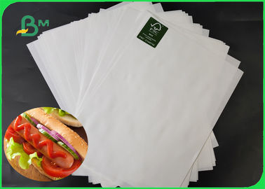 35 / 40GSM食品等級MG MF包装のハンバーガーのための白いクラフト紙のロールスロイスのFDA