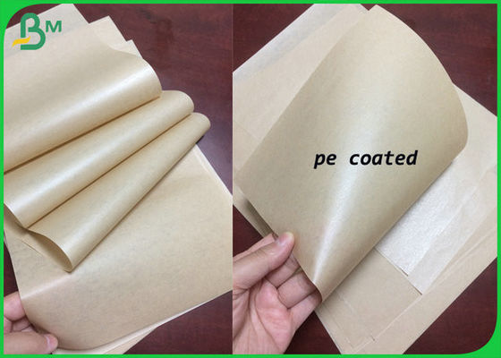 紙袋のために塗られるPEが付いている100%のブラウン安全な、Degradableクラフト紙