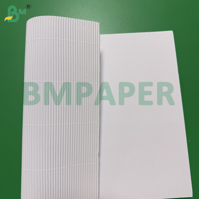 白マイクロ段ボールロール 100cmx50m, 2層 70gsm + 70gsm