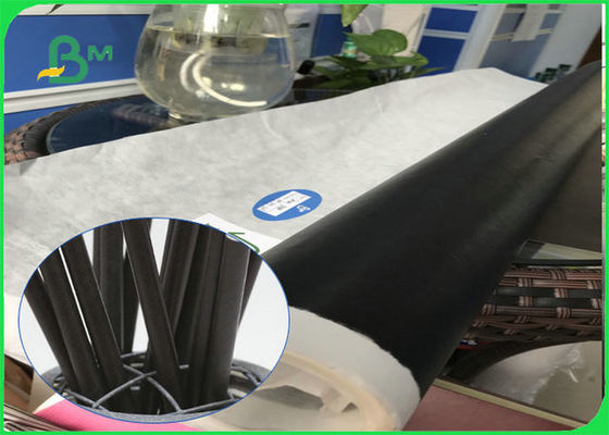 FSCが付いている60gsm 120gsmの黒のわらの食品等級のペーパー ロールは生物分解性のFDAのペーパーを承認しました