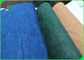 再生利用できるEcoの友好的な緑/青の柔らかさは食料雑貨入れの袋のためのクラフト紙を洗浄しました