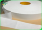 Slitted 32mm 53mm Width Natural White Wrapped Paper Roll For Straw Packaging