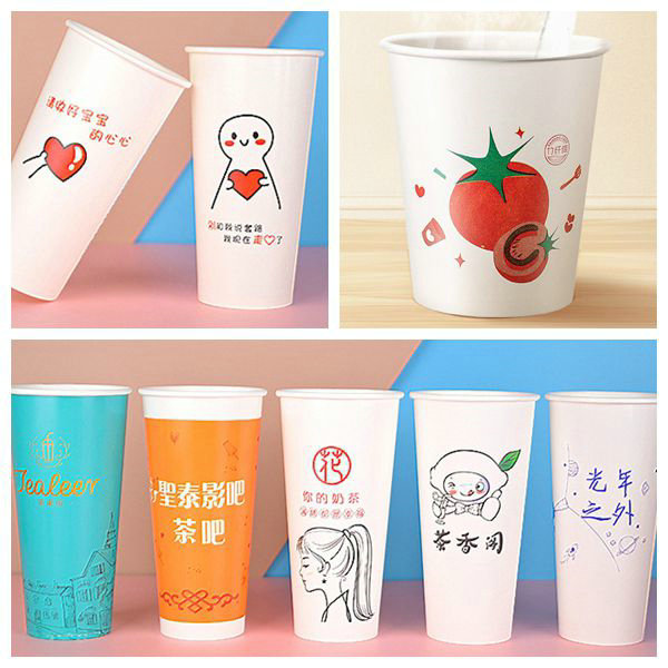 熱い飲み物の紙コップのための印刷できる効果300gsmの光沢が無いコップのペーパー