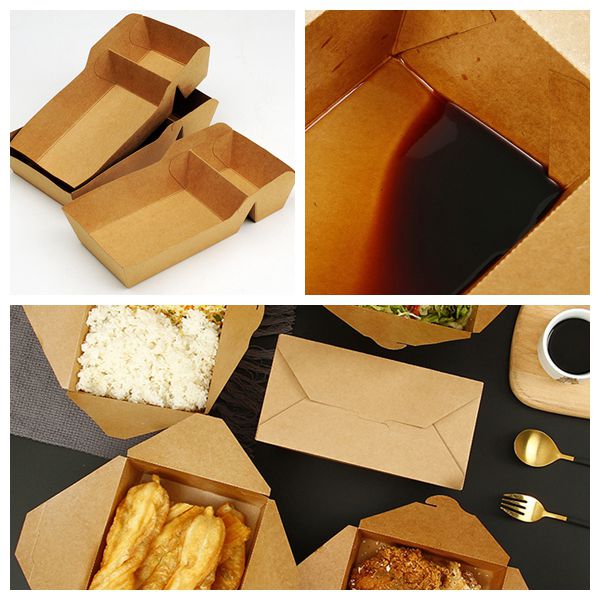 使い捨て可能なお弁当箱のためのOilproof 20gsm PEによって塗られる300gsmクラフト紙