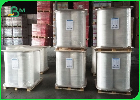 熱Sealableわらの包装紙28gsm白い色27mmの幅