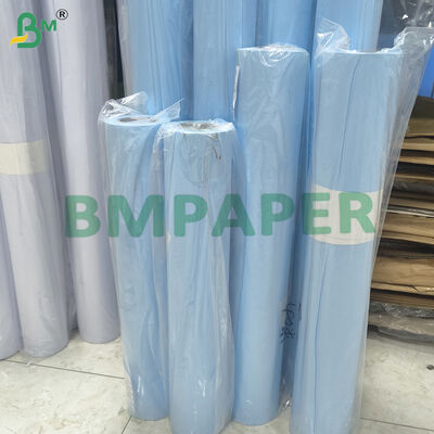 Bright Blue Color Dual Sided Paper Roll 80gsm for Architectural