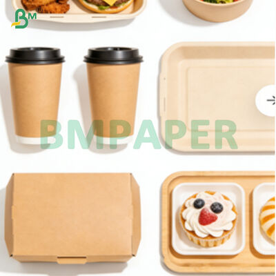 折りたたみ耐性良さ 食品包装用 ブラウン PE コーティング クラフト紙