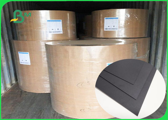 FSC SGSのFDAはノート カバーのための350gsm 400gsmの黒のボール紙を証明しました