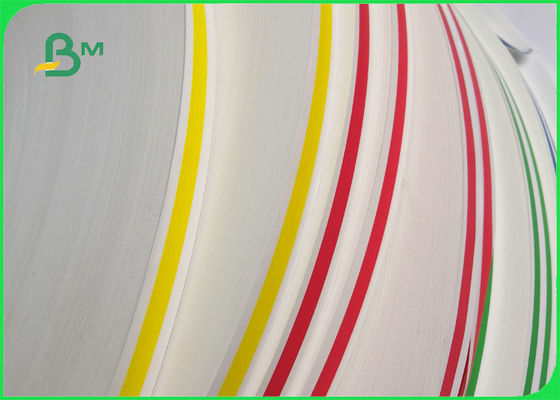 60gsm 120gsmの食品等級インク黄色はわら紙ロールSlitted 14mm 15mmを印刷しました