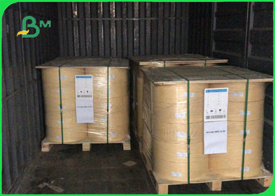 60gsm 120gsmの食品等級インク黄色はわら紙ロールSlitted 14mm 15mmを印刷しました