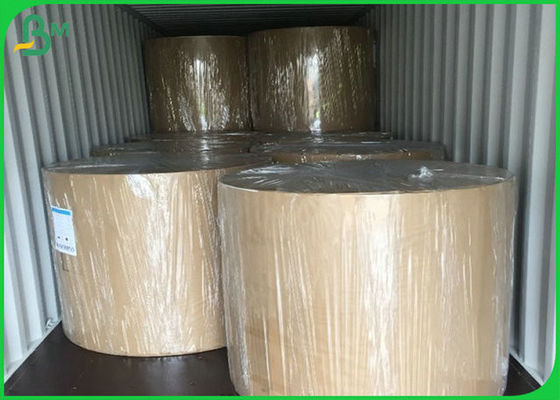 証明されたFSCはパッキングのための160GSMブラウン クラフトはさみ金のペーパーに50GSMをリサイクルしました