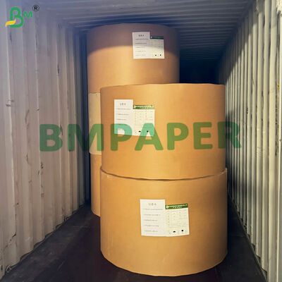 印刷可能 40gm + 15g PE 白茶色のクラフト紙 器具包装用 160mm